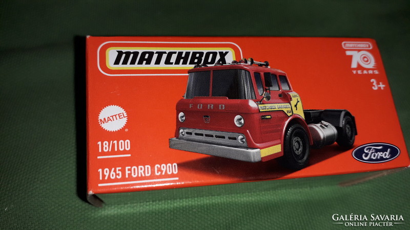 Matchbox - mattel - 1965 ford c900 - 70th anniversary metal car with unopened box according to the pictures