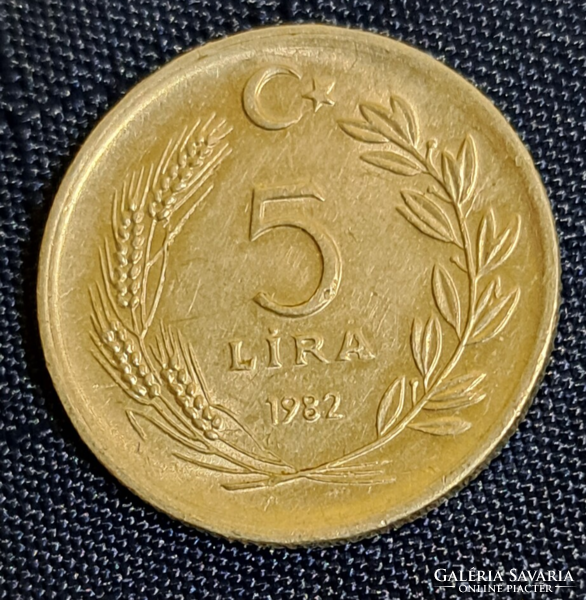 Turkey 5 lira 1982 (86)