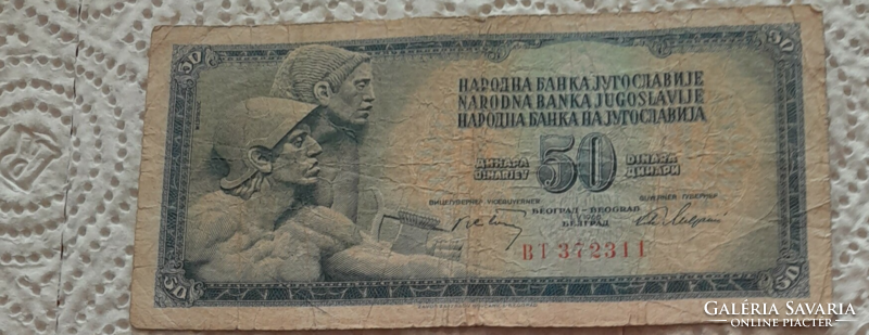 Yugoslavian 50 dinars (banknote-1968)