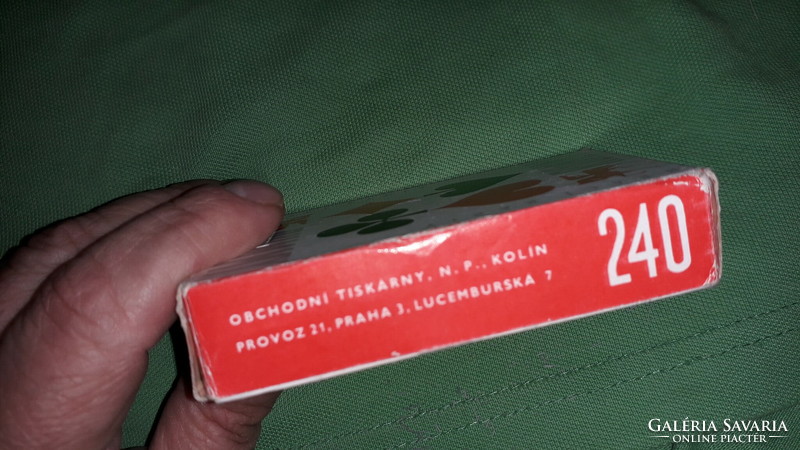 Régi Csehszlovák HIÁNYTALAN römi, franciakártya 2 pakli dobozával egyben a képek szerint