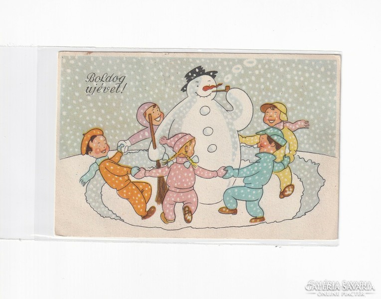 B:060 búék - New Year's card 1959