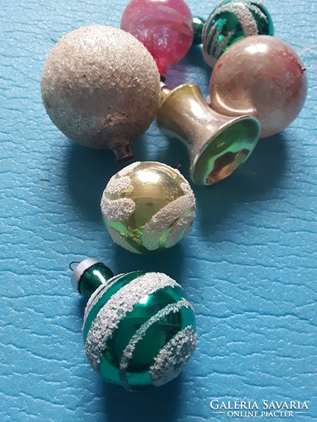 Antique glass Christmas tree decorations in one