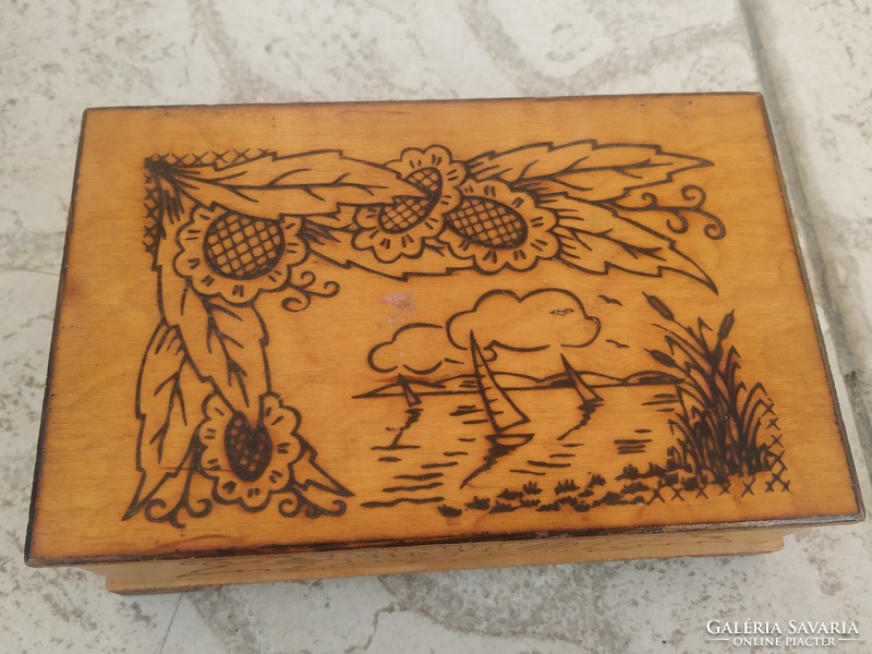 Retro wooden gift box, card holder for sale!