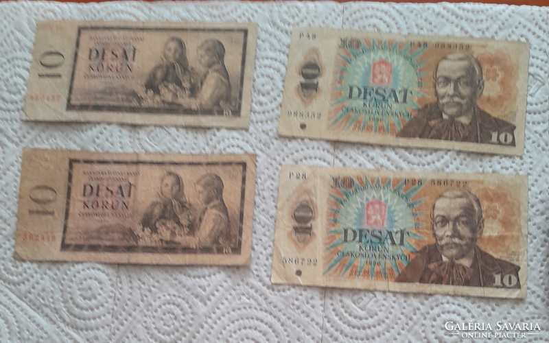 Csehszlovák 10 korona (bankjegy-1986)