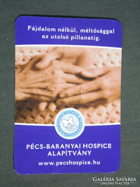 Kártyanaptár, Baranya Hospice alapítvány, idősgondozás, Pécs, 2012,   (2)