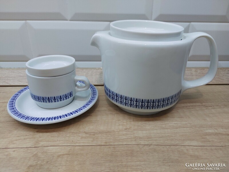 Alföldi porcelain passenger catering decorative jug and mocha set