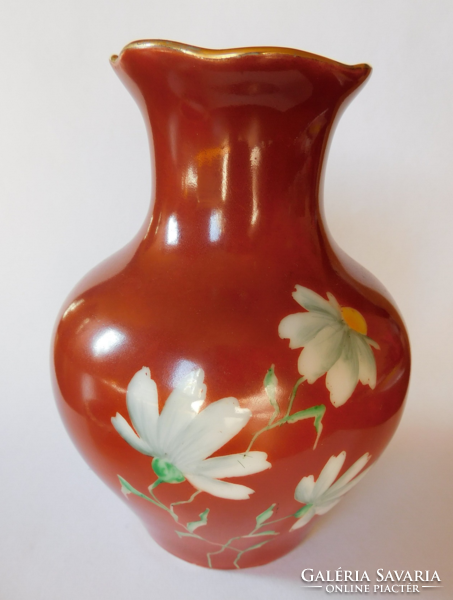 Aquincum kamillás váza - ritka, teljes egészében kézzel festett