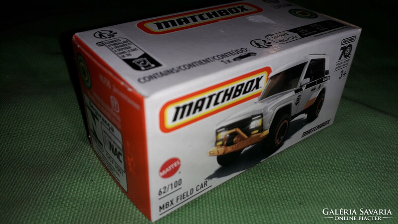 MATCHBOX - MATTEL -MBX FIELD CAR -70 ÉVES ÉVFORDULÓS bontatlan dobozával fém kisautó a képek szerint