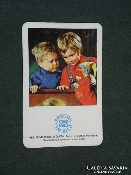 Card calendar, orwo film factory from the NDK, children's model, 1973, (3)