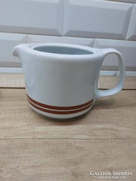 Alföldi porcelain bowl, striped jug, spout