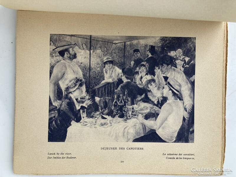 Renoir, Monet, Pissaro - impresszionista művészettörténeti könyvcsomag 1925-ből