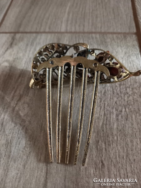 Amazing old copper hair clip (8.8x8x2.5 cm)