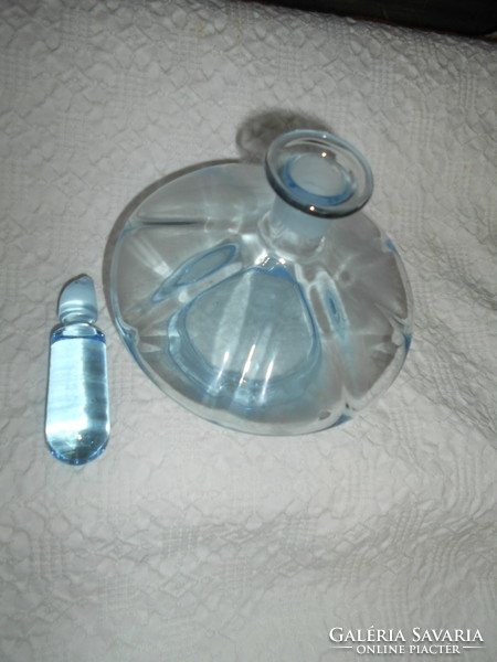 Antik hslványkék színű üveg palack