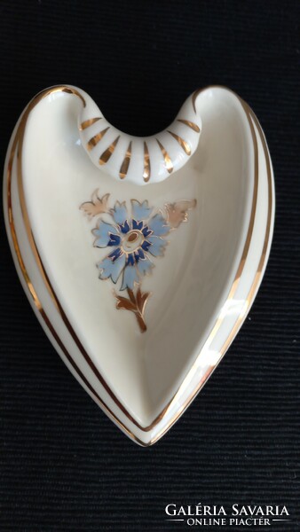 Zsolnay jubilee stamped porcelain ashtray, hand painted