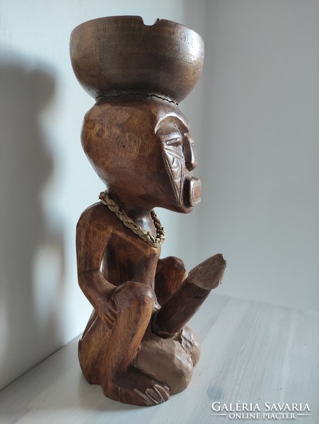 Peruvian totem, fertility statue made of wood