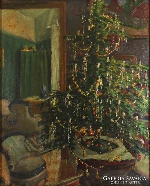 1M076 unknown painter xx. First half of the century: Christmas