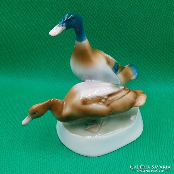 Porcelain figurine of András Zsinkay Duck