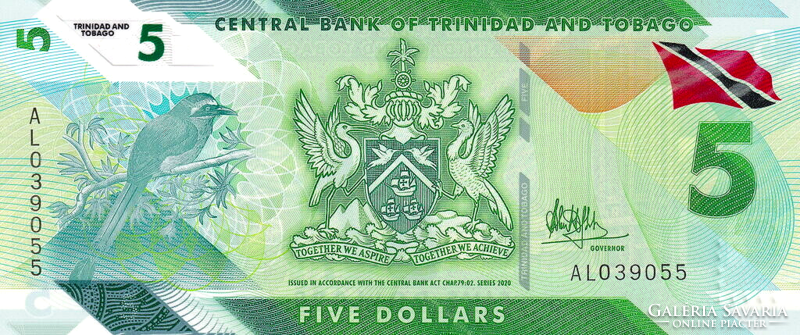 Trinidad and Tobago $5 2020 oz polymer