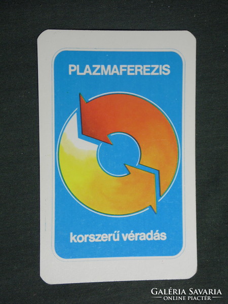 Card calendar, Hungarian Red Cross, plasmapheresis, 1983, (3)