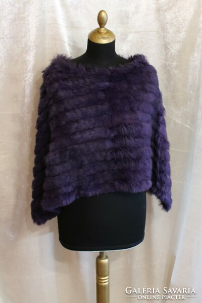 I recommend this beautiful purple fur stole for cold ladies who dress in fashion for the winter