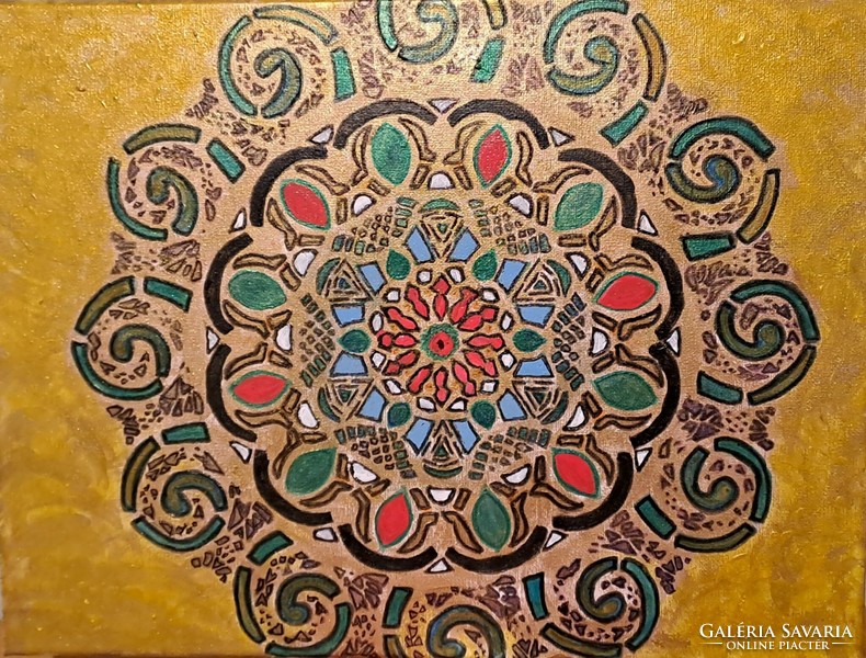 Mandala painting on canvas