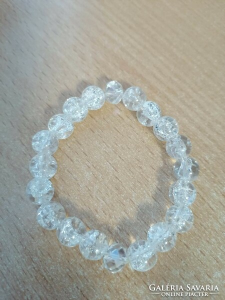 Cracked mountain crystal bracelet