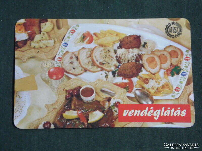 Card calendar, catering, inn, restaurant, 1985, (3)