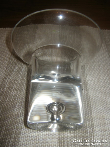 Retro krosno glass candle holder candle holder