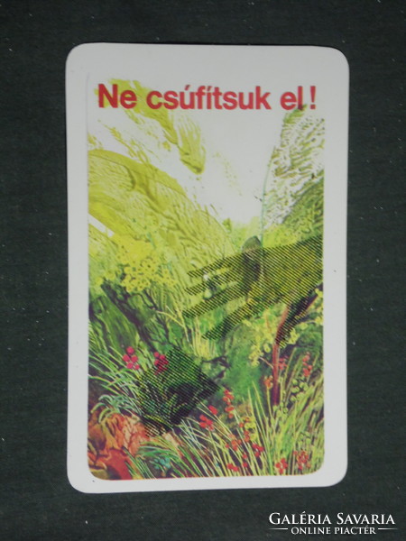Card calendar, Hungarian Red Cross, graphic artist, environmental protection, 1984, (3)