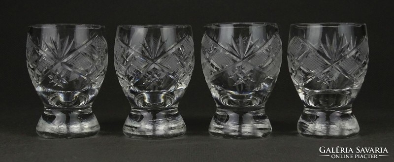 1P562 polished glass stamped glass 4 pieces