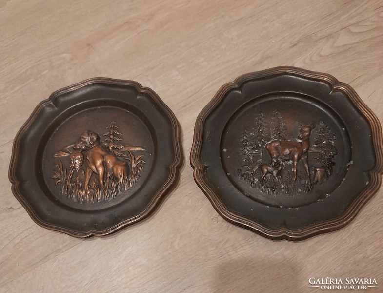 Hunter scene metal plates
