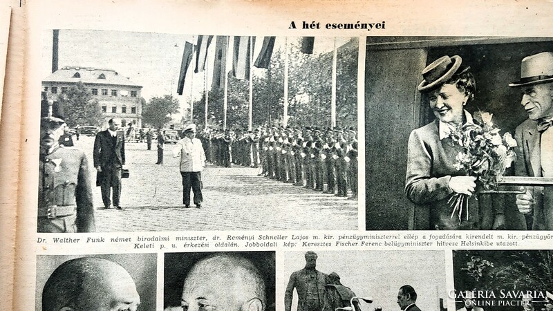 1942 Istvánka Horthy, son of István Horthy, deputy governor, able Sunday newspaper count Gyula Károlyi funeral