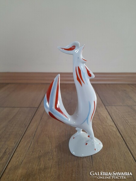 Retro raven house rare painted porcelain rooster