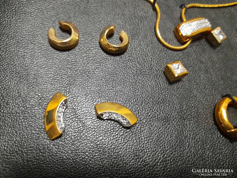 Gold-plated jewelry set