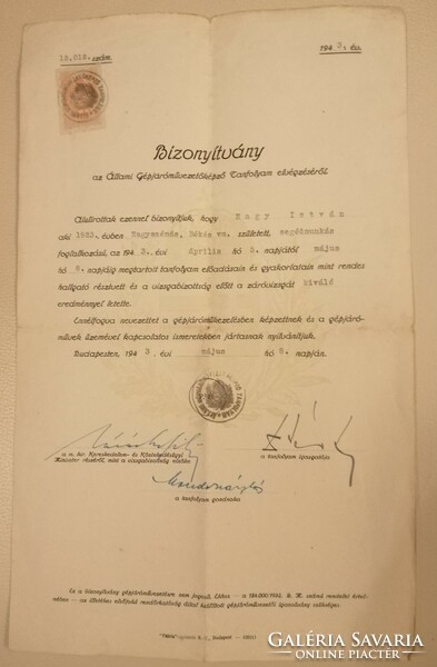 2 documents from 1934 and 1943