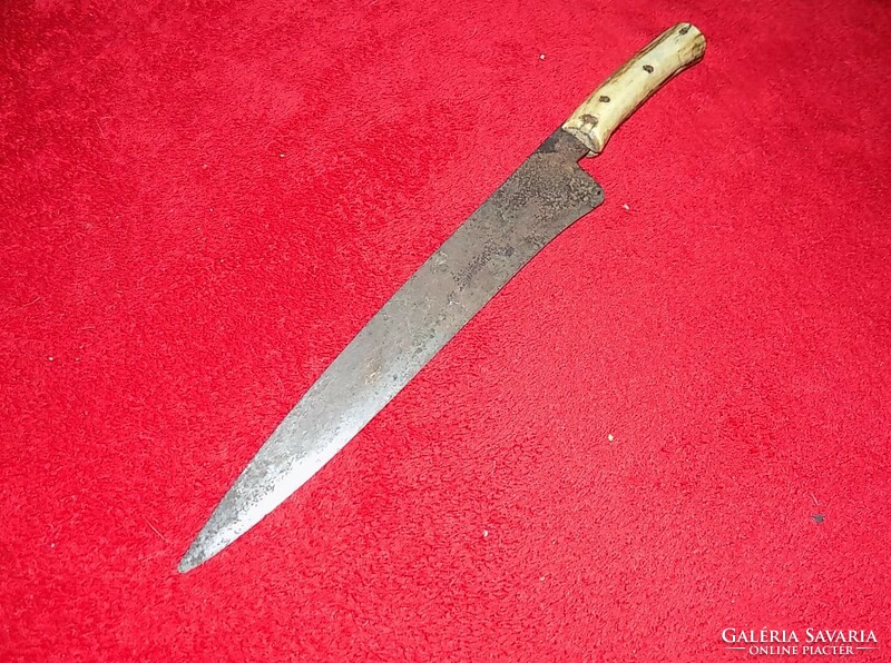 A Balkan dagger with a bone handle, around 150 years old