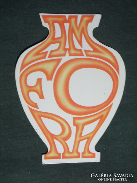 Kártyanaptár, Amfora Üvért vállalat, váza, 1984,   (3)