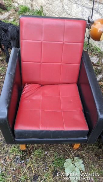 Retro club set (sofa + 2 armchairs)