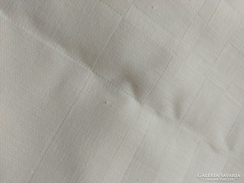 Checkered patterned damask napkins (6 pcs) white