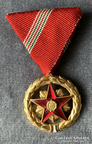 Medal of merit for socialist work with cooper coat of arms