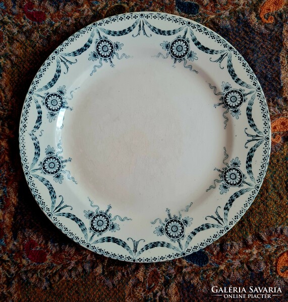 Antik francia fajansz tányér - Terre de Fer