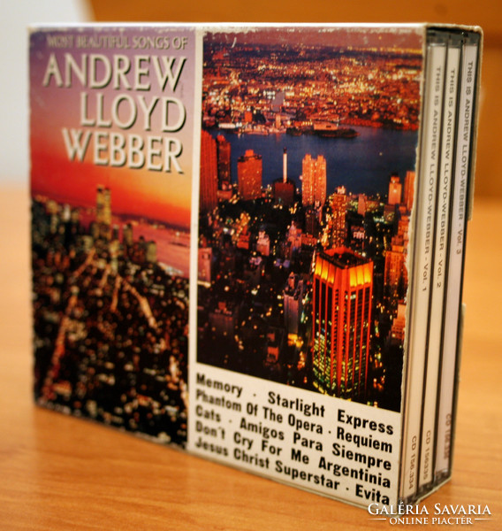 Andrew Lloyd Webber legszebb dalai 3 CD lemez zene