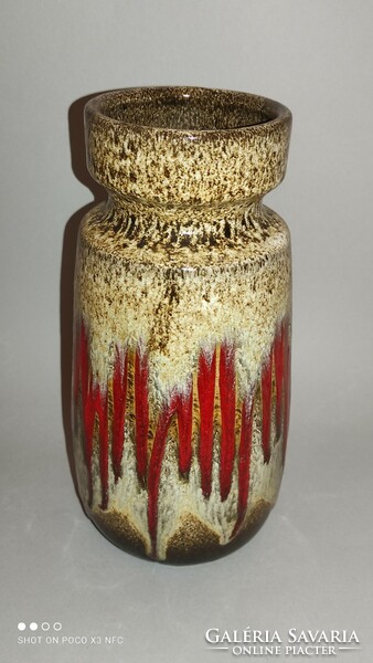 Lora design zigzag scheurich fat lava ceramic vase
