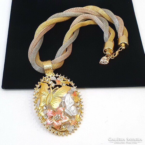 Betsey johnson mesh bijoux flower necklace