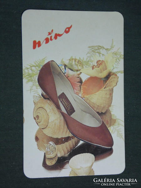 Kártyanaptár, Mino cipő minőségi cipőgyár, Budapest,1986,   (3)