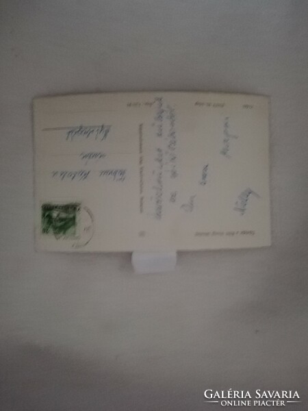 Extremely rare voluntary youth camp social real postcard with the emblem of the small