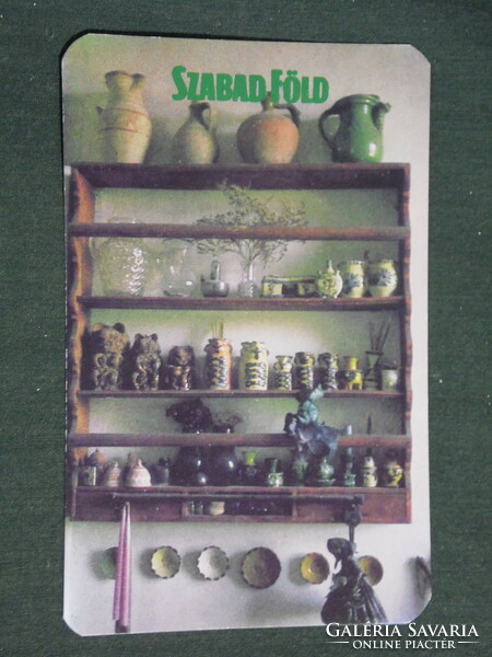 Card calendar, free land magazine, newspaper, daily newspaper, ceramic, 1986, (3)