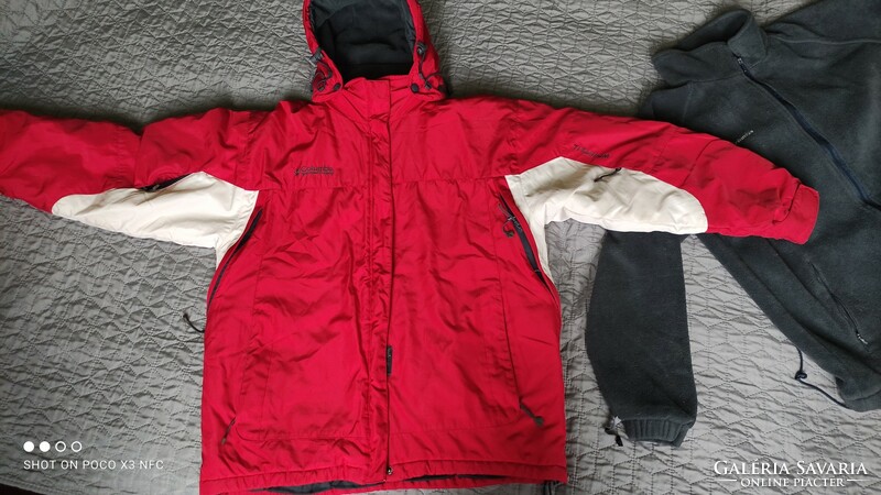 Also in spring, vintage columbia titanium lined jacket + columbia lined women's jacket