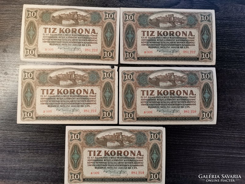 10 Korona 1920 5 serial number trackers
