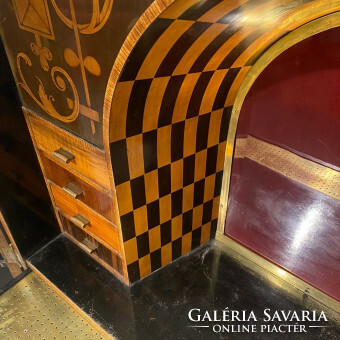 Bar cabinet decorated with special marquetry b00372